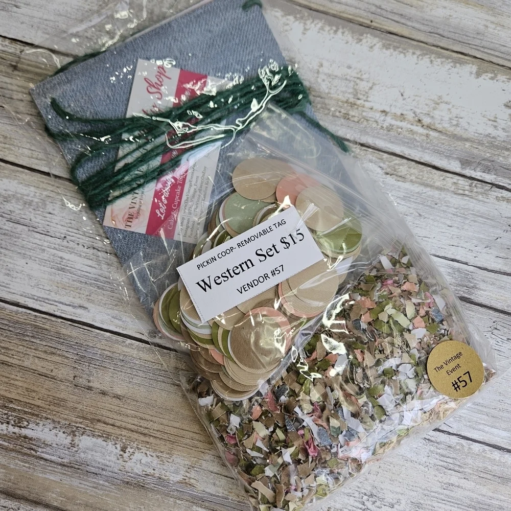 Cactus Party Set with Confetti and Decorations